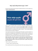 Được chuyển đổi giới tính từ ngày 1/1/2017