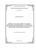 Nghiên cứu tác dụng chống lại vi khuẩn kháng kháng sinh (Moraxella catarrhalis) gây nhiễm đường hô hấp trên ở người của dịch lên men quả táo mèo (Docynia indica) (luận văn thạc sĩ)