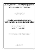 Báo đảng địa phương với việc giữ gìn và phát huy những giá trị văn hóa truyền thống (TT) 