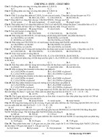 Đề ôn thi tốt nghiệp phổ thông môn hóa học 