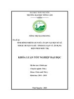 Tình hình nhiễm giun đũa ở lợn tại một số xã thuộc huyện na rì   tỉnh bắc kạn và áp dụng biện pháp điều trị