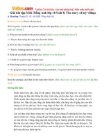 Giải bài tập SGK Tiếng Anh lớp 10 Unit 8: The story of my village