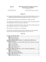 Thông tư 48/2015/TT-BYT quy định kiểm tra an toàn thực phẩm trong sản xuất, kinh doanh