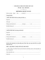 Mẫu Hợp đồng mượn nhà