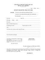 Mẫu đơn xin trợ cấp xã hội