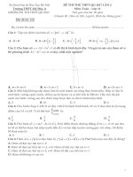 ĐỀ THI THỬ THPT QG môn TOÁN lần 02   bản CHÍNH THỨC