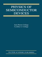 physics of semiconductor devices-Jean-Pierre Colinge, Cynthia A.Colinge