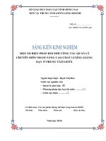 skkn một số biện pháp đổi mới công tác quản lý chuyên môn nhằm nâng cao chất lượng giảng dạy ở TTGDTX ”   tx long khánh – đồng nai        