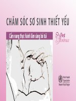 chăm sóc sơ sinh thiết yếu
