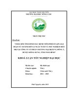 Theo dõi tình hình mắc bệnh viêm phổi ở lợn giai đoạn từ sơ sinh đến 21 ngày tuổi và thử nghiệm điều trị tại trại công ty cổ phần thương mại dịch vụ đông á, huyện đông hưng   tỉnh thái b 