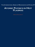 Atomic Physics in hot plasma-David Salzman