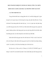 SKKN một số KINH NGHIỆM tự ĐÁNH GIÁ TRONG CÔNG tác KIỂM ĐỊNH CHẤT LƯỢNG GIÁO dục tại TRƯỜNG THPT XUÂN mỹ 