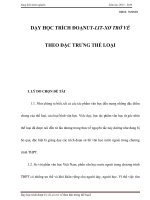 SKKN dạy học TRÍCH đoạn UY LIT xơ TRỞ về THEO đặc TRƯNG THỂ LOẠI 