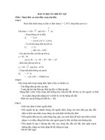 ĐÁP ÁN BỘ CÂU HỎI ÔN TẬP Mạch điện an toàn điện cung cấp điện