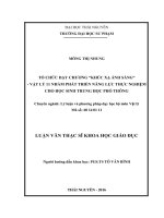 Tổ chức dạy chương “khúc xạ ánh sáng”   vật lý 11 nhằm phát triển năng lực thực nghiệm cho học sinh THPT 