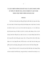 Tểu luận: QUAN ĐIỂM CHÍNH SÁCH DÂN TỘC CỦA ĐẢNG TRONG THỜI KỲ MỚI (TỪ 1986 ĐẾN 2011), TRÁCH NHIỆM CỦA QUÂN ĐỘI TRONG THỰC HIỆN CHÍNH SÁCH DÂN TỘC