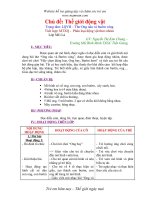 giáo án mầm non chủ đề thế giới động vật