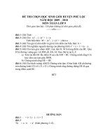 de thi chon HSG cap huyen 2009 2010