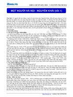 NEW tác phẩm một người hà nội của nguyễn khải LTĐH 