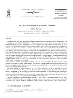 The Surface Science of Titanium Dioxide-Ulrike Diebold