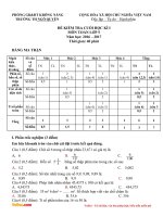 Đề thi học kì 1 lớp 5 môn Toán trường tiểu học Ngô Quyền, Đắk Lắk năm 2016 - 2017