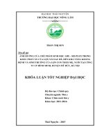 Ảnh hưởng của chế phẩm sinh học ADE selplex trong khẩu phần ăn của lợn nái đẻ, đến khả năng kháng bệnh và sinh trưởng của lợn con theo mẹ, nuôi tại công ty CP bình minh   huyện mỹ đức   