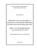 Bồi dưỡng năng lực phát hiện và giải quyết vấn đề cho học sinh trong dạy học toán chuyển động đều lớp 5 