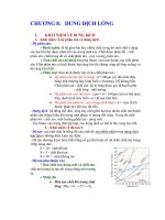 (Hóa đại cương) DUNG DỊCH LỎNG 2015  BKHCM