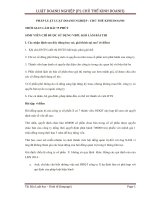 tổng hợp đề thi luật doanh nghiệp (pháp luật chủ thể kinh doanh) 2016