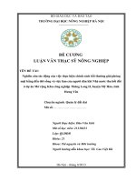 Nghiên cứu tác động của việc thực hiện chính sách bồi thường giải phóng mặt bằng đến đời sống và việc làm của người dân khi Nhà nước thu hồi đất ở dự án Mở rộng Khu công nghiệp Thăng Long II, huyện Mỹ Hào, tỉnh Hưng Yên