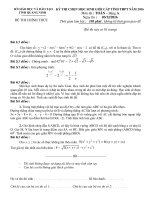 Đề thi chọn học sinh giỏi toán 12 năm 2016 sở GD và ĐT Quảng Ninh
