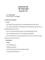 KẾ HOẠCH DẠY HỌC  MÔN TIN HỌC KHỐI 8