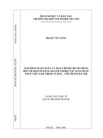 Giải pháp ngăn ngừa và hạn chế rủi ro tín dụng đối với khách hàng doanh nghiệp tại ngân hàng TMCP Việt Nam Thịnh Vượng – Chi nhánh Hà Nội