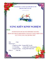 SKKN đi tìm nguồn gốc bài toán hình học giải tích trong mặt phẳng, định hướng cách giải và phát triển năng lực tư duy sáng tạo cho học sinh 