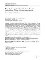 Extending the applicability of the Gauss Newton