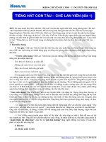 NEW tác phẩm tiếng hát con tàu LTĐH 