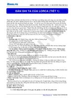 Tác phẩm Đàn Ghitar của Lorca LTĐH