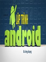 Mẫu Slide_ Cơ bản về lập trinh Android