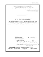 skkn một số biện pháp quản lý các lớp liên kết đào tạo ở trung tâm giáo dục thường xuyên tỉnh đồng 