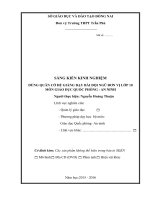 SKKN DÙNG QUÂN cờ để GIẢNG dạy bài đội NGŨ đơn vị lớp 10  