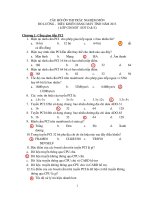 CÂU HỎI ÔN THI TRẮC NGHIỆM MÔN ĐO LƯỜNG  ĐIỀU KHIỂN BẰNG MÁY TÍNH