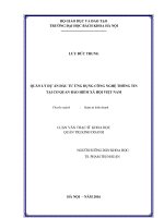 Quản lý dự án đầu tư ứng dụng Công nghệ thông tin tại cơ quan Bảo hiểm  xã hội Việt Nam