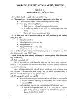 DE CUONG luật môi trường