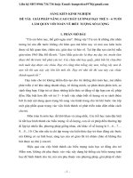 GIẢI PHÁP NÂNG CAO CHẤT LƯƠNGJ dạy TRẺ 5 – 6 TUỔI làm QUEN với TOÁN về BIỂU TƯỢNG số LƯỢNG 