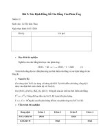 xác định hằng số cân bằng