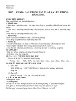 GDCD bài 5 lớp 11 Cung cầu trong sản xuất lưu thông hàng hóa