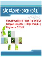 Bài 6  xúc tác đồng thể phản ứng phân hủy h2o2