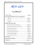 SKKN sáng kiến kinh nghiệm đề tài  một số biện pháp giáo dục trẻ bảo vệ môi trường 