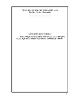 MỘT số GIẢI PHÁP NÂNG CAO CHẤT LƯỢNG GIÁO dục PHÁT TRIỂN vận ĐỘNG CHO TRẺ 5 6 TUỔI 