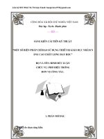 Một số biện pháp chỉ đạo sử dụng thiết bị giáo dục nhằm nâng cao chất lượng dạy học 